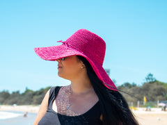 Woven Raffia Adjustable Capeline Hat
